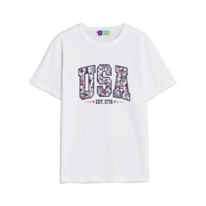 4Th Of July Floral Usa Est 1776 Shirt