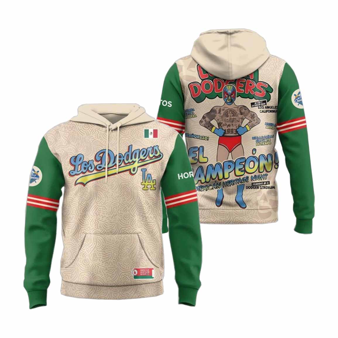 LA Dodgers Mexican Heritage Night 2025 Hoodie LA Dodgers Mexican Heritage Night 2025 Hoodie