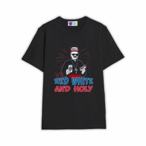 Red White Holly Shirt Pope Leo Xiv 4Th July Shirt