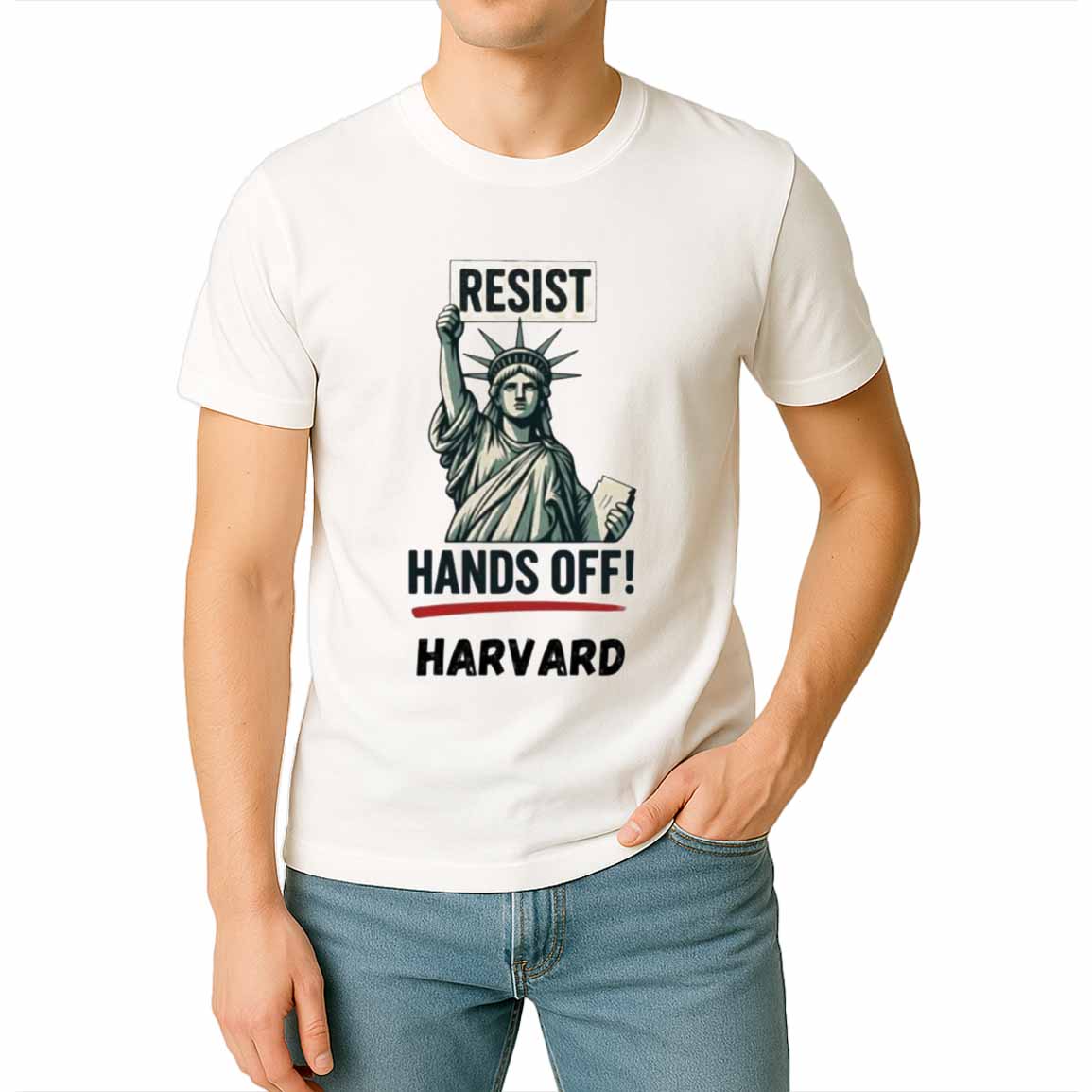 Statue Of Liberty Hands Off Harvard Shirt Statue Of Liberty Hands Off Harvard Shirt