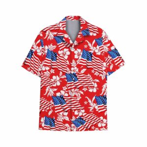 4th of July US Flag Hawaiian Shirt