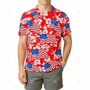 4th of July US Flag Hawaiian Shirt