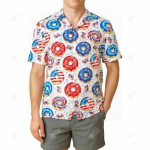 America Donut 4th of July Hawaiian Shirt