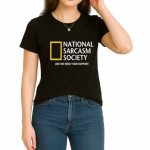 Anne Burrell Wearing National Sarcasm Society Shirt 2