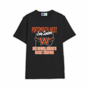 Portsmouth West Softball 2025 District Champions Shirt