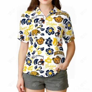 University Of California Berkeley Floral Hawaiian Shirt 5