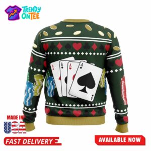 Ace Visconti Four Pips Ugly Christmas Sweater