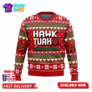 Hawk Tuah For Christmas Ugly Christmas Sweater
