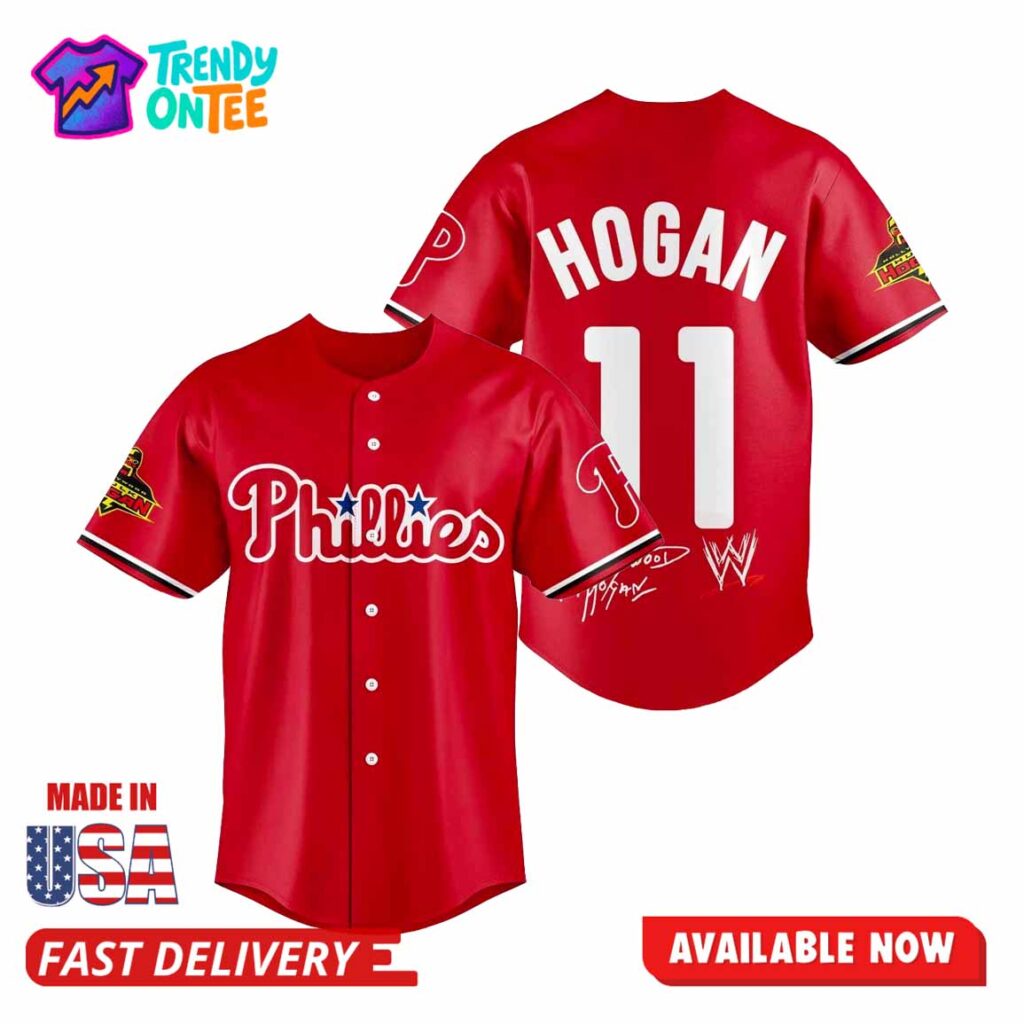 Hulk Hogan Phillies Signature Jersey 2025 Hulk Hogan Phillies Signature Jersey 2025
