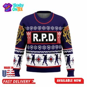 Leon Kennedy Bad Tidings Ugly Christmas Sweater