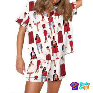 Sisterhood Satin Pajama Set For Women