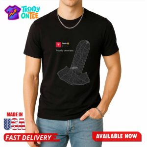 Tesla Proudly Unserious Austin Penis Map Shirt
