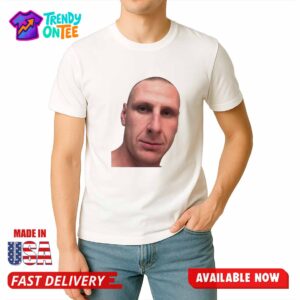 Tom Stewart Wearing Dan Gorringe Face Shirt