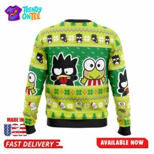 Badtz Maru and Keroppi Sanrio Ugly Christmas Sweater