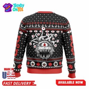 Beholder Dungeons and Dragons Ugly Christmas Sweater