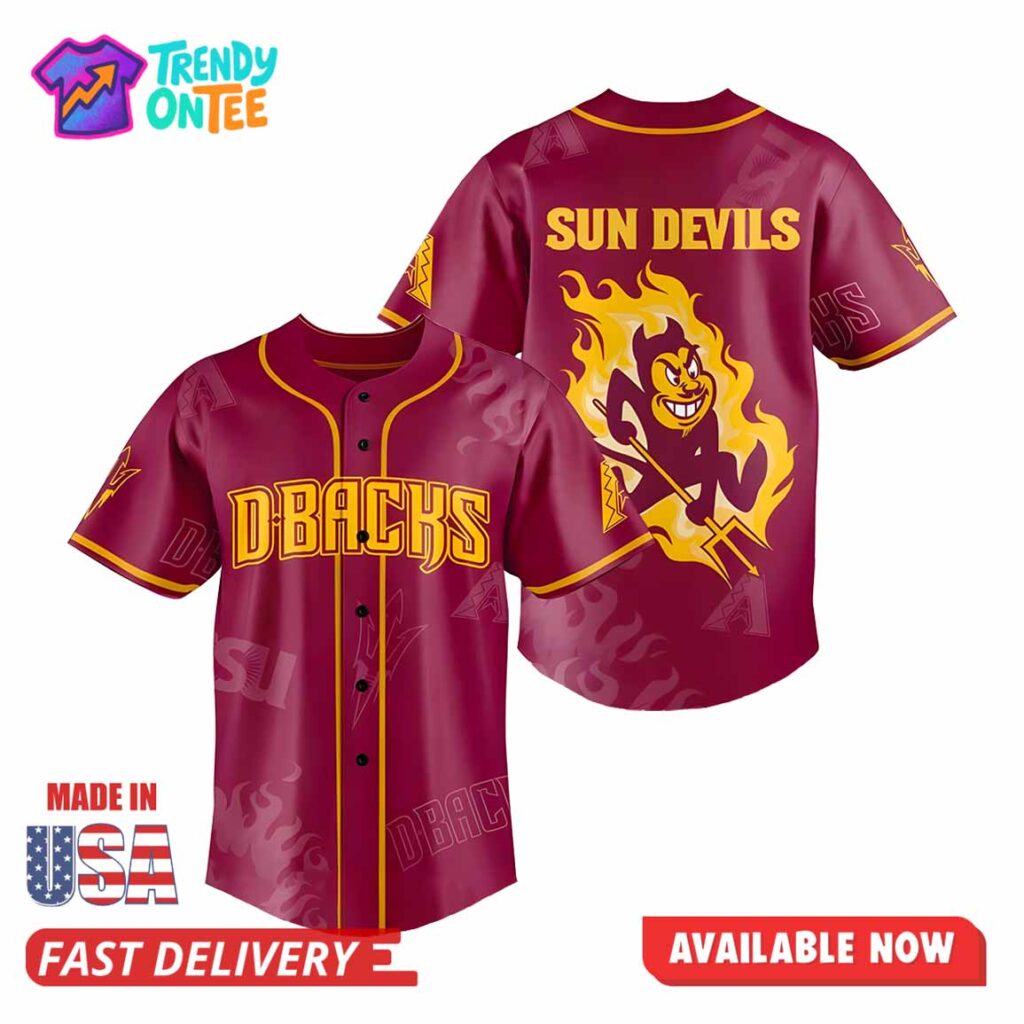 Diamondbacks ASU Night Baseball Jersey Diamondbacks ASU Night Baseball Jersey