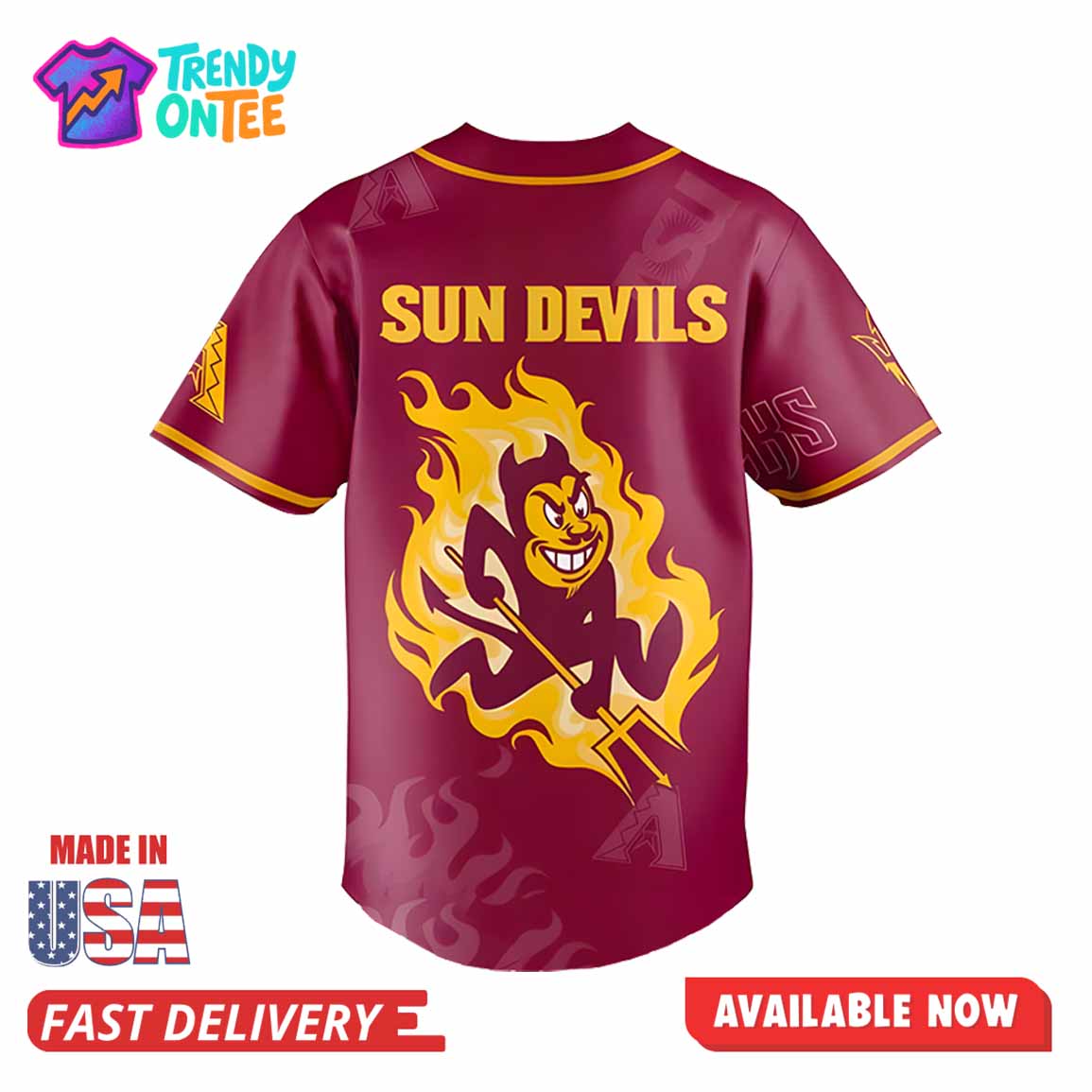 Diamondbacks ASU Night Baseball Jersey Diamondbacks ASU Night Baseball Jersey