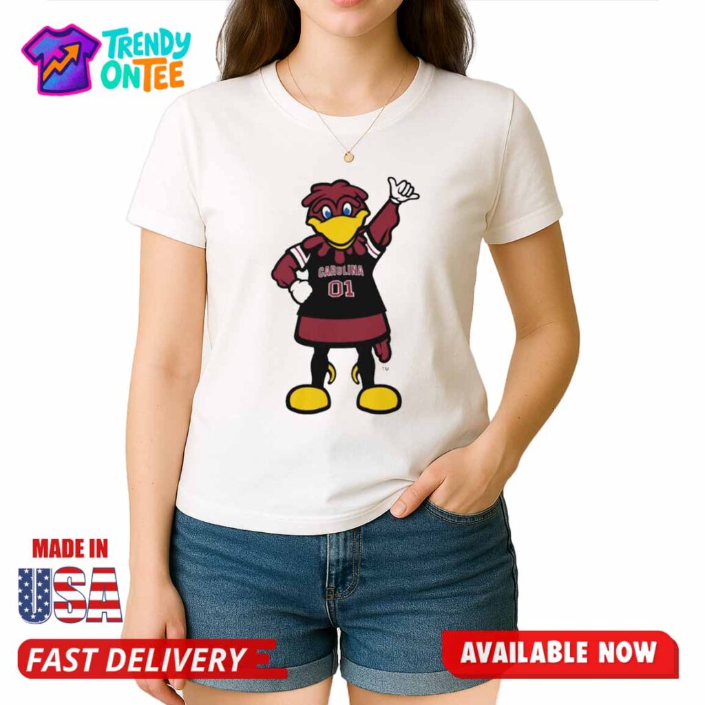 DixieChick Carolina Gamecocks Cocky Shirt DixieChick Carolina Gamecocks Cocky Shirt
