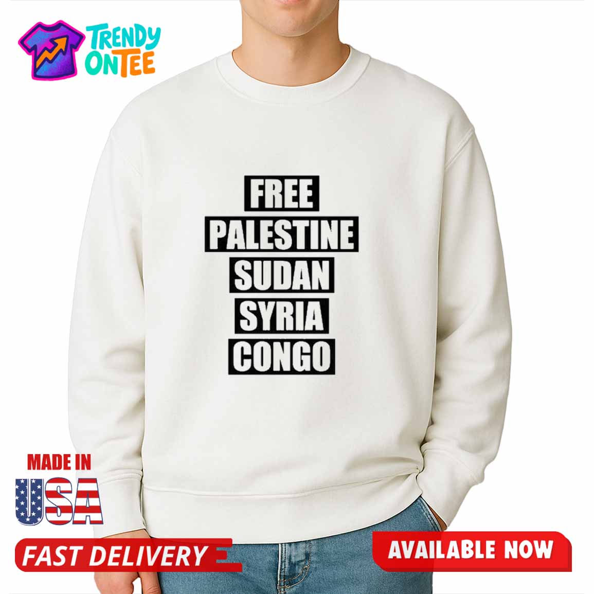 Free Palestine Sudan Syria Congo Shirt Free Palestine Sudan Syria Congo Shirt