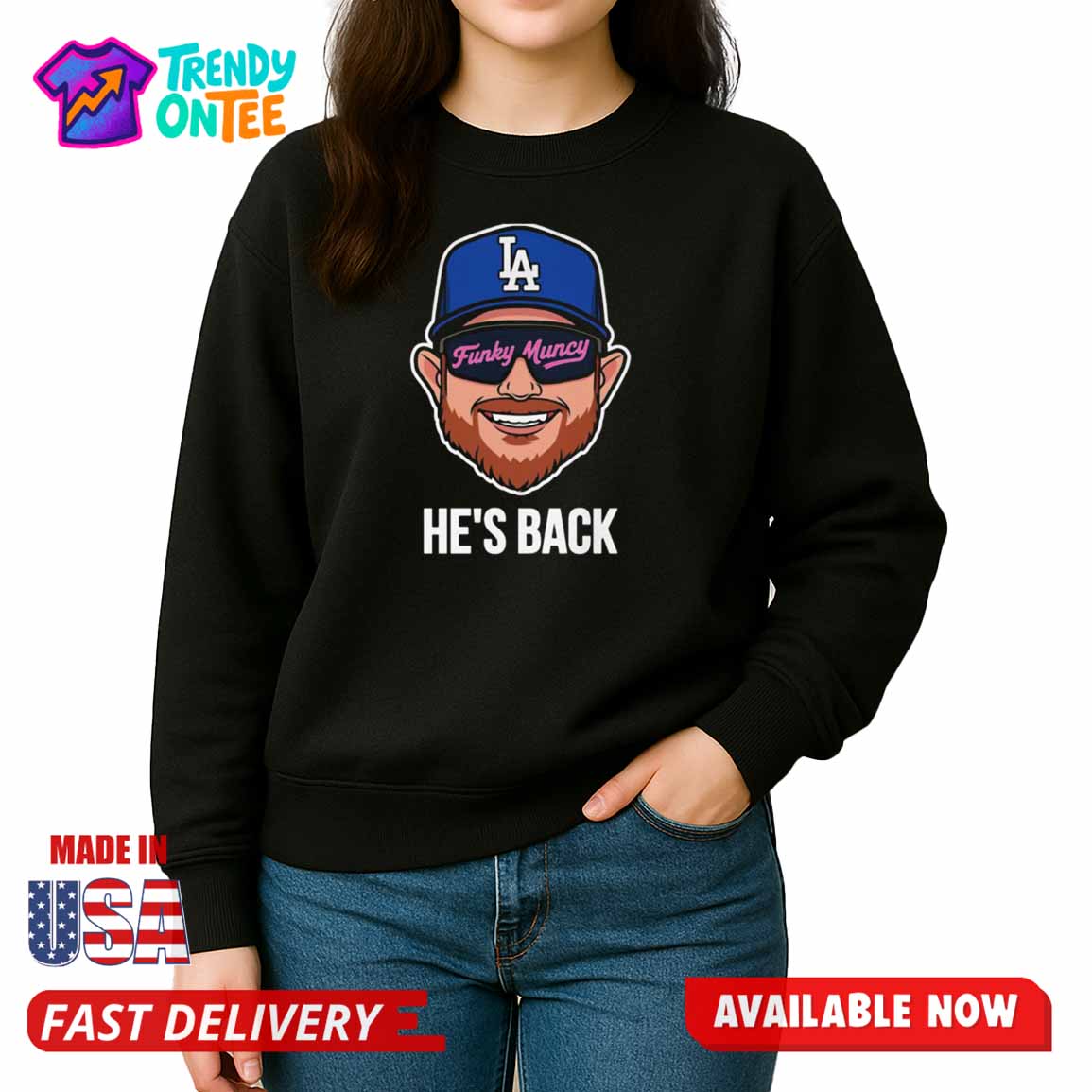 Funky Muncy He’s Back Shirt Funky Muncy He’s Back Shirt