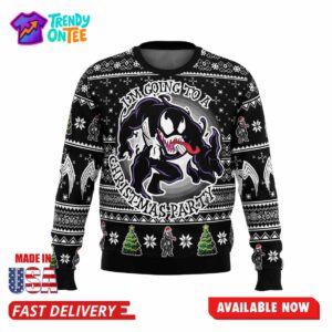 I’m Going To A Christmas Party Venom Ugly Christmas Sweater