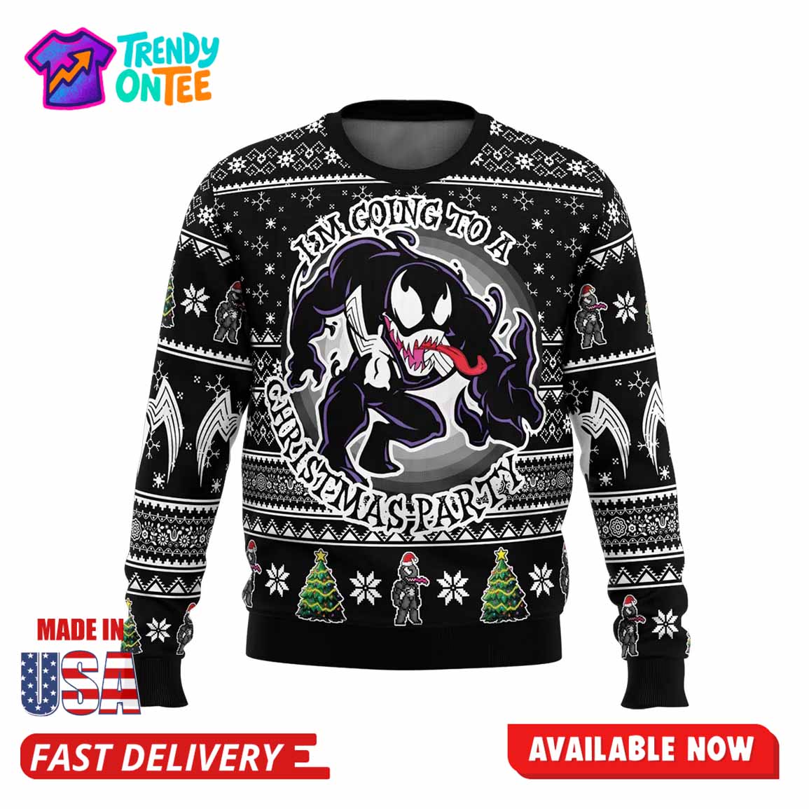 I’m Going To A Christmas Party Venom Ugly Christmas Sweater I’m Going To A Christmas Party Venom Ugly Christmas Sweater