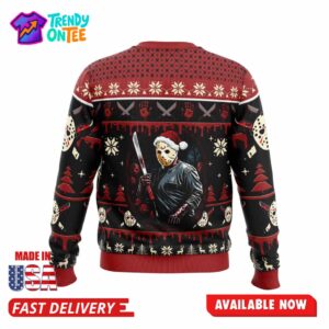 Jason Voorhees Firday the th Ugly Christmas Sweater