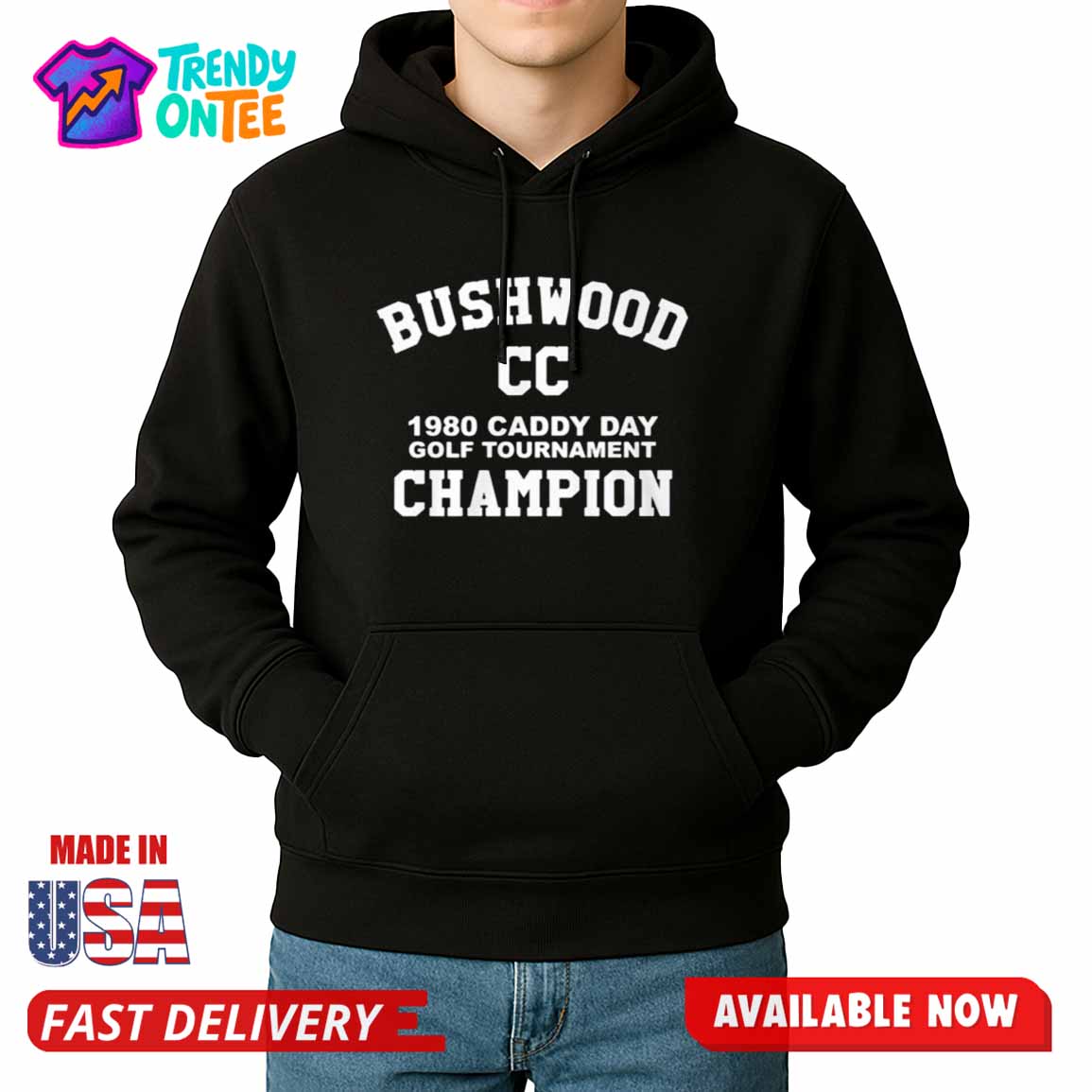 Kevin Smith Bushwood CC Caddy Day Golf Tournament Champion Shirt Kevin Smith Bushwood CC Caddy Day Golf Tournament Champion Shirt