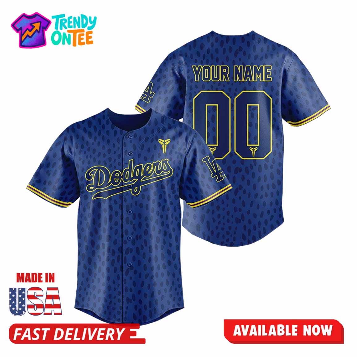 LA Dodgers Celebrating Kobe's Bobblehead Night Jersey LA Dodgers Celebrating Kobe's Bobblehead Night Jersey