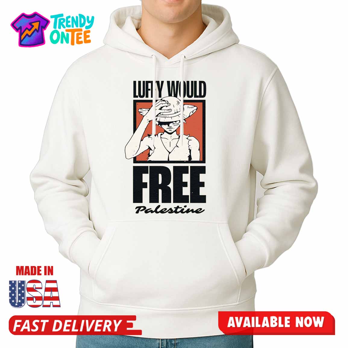 Luffy Would Free Palestine Shirt Luffy Would Free Palestine Shirt