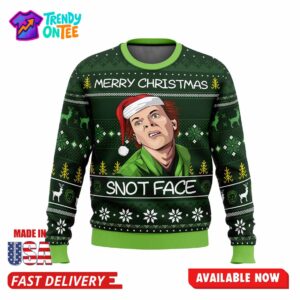 Merry Christmas Snot Face Ugly Christmas Sweater