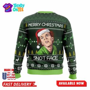 Merry Christmas Snot Face Ugly Christmas Sweater
