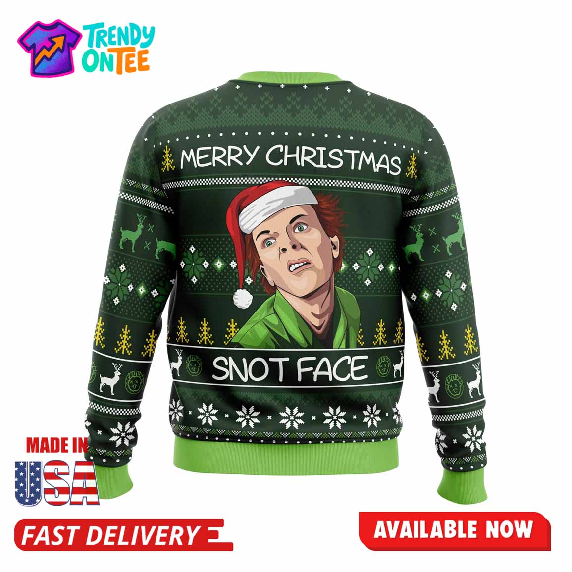 Merry Christmas Snot Face Ugly Christmas Sweater Merry Christmas Snot Face Ugly Christmas Sweater