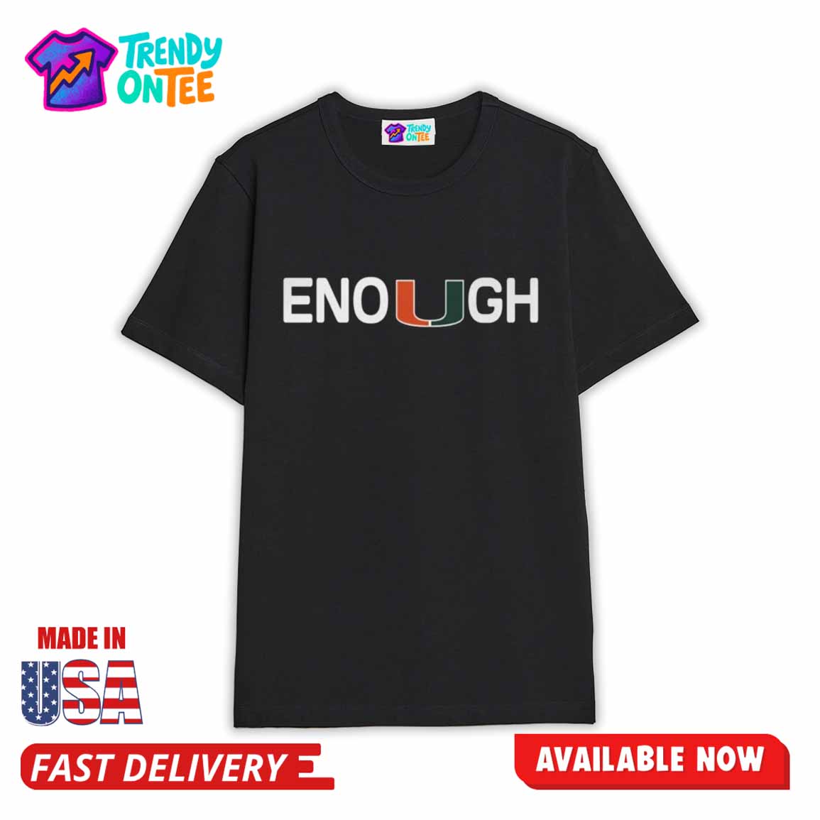 Miami Hurricanes Akheem Mesidor Enough Shirt Miami Hurricanes Akheem Mesidor Enough Shirt