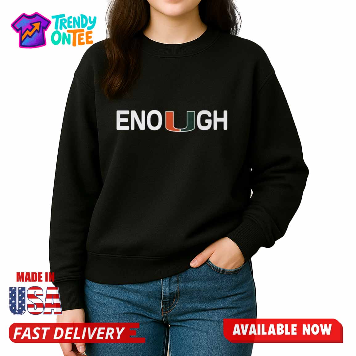 Miami Hurricanes Akheem Mesidor Enough Shirt Miami Hurricanes Akheem Mesidor Enough Shirt