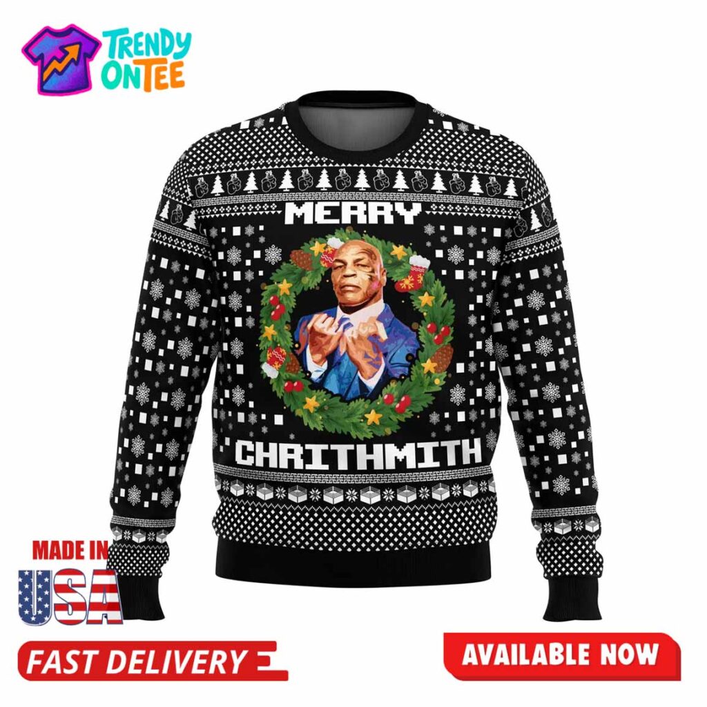 Mike Tyson Ugly Christmas Sweater Mike Tyson Ugly Christmas Sweater