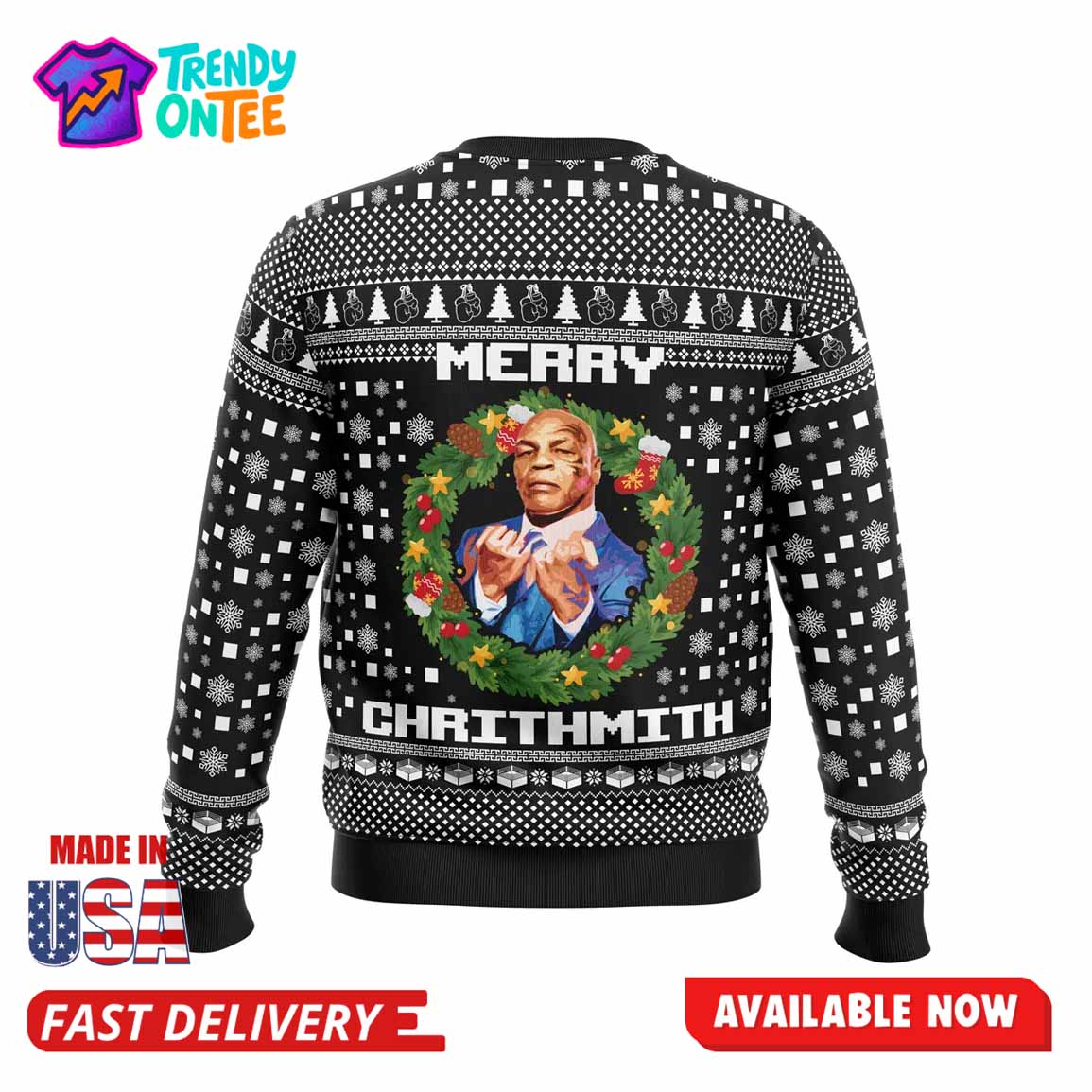 Mike Tyson Ugly Christmas Sweater Mike Tyson Ugly Christmas Sweater