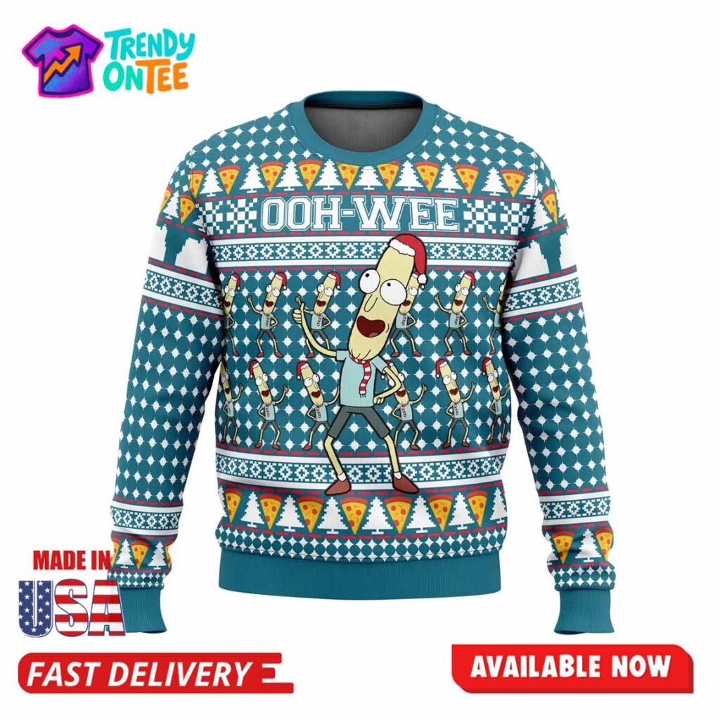 Mr. Poopybutthole Ohh Wee Rick n Morty Ugly Christmas Sweater Mr. Poopybutthole Ohh Wee Rick n Morty Ugly Christmas Sweater