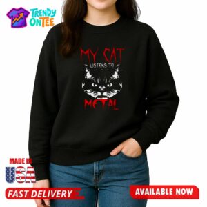 My Cat Listens To Metal Shirt