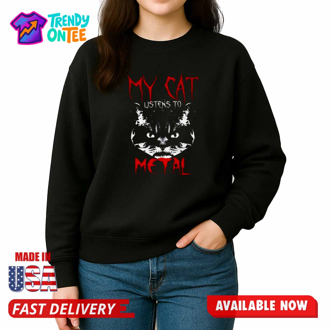 My Cat Listens To Metal Shirt My Cat Listens To Metal Shirt
