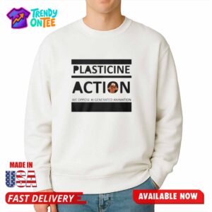 Plasticine Aaction We Oppose Ai Generated Animation Shirt