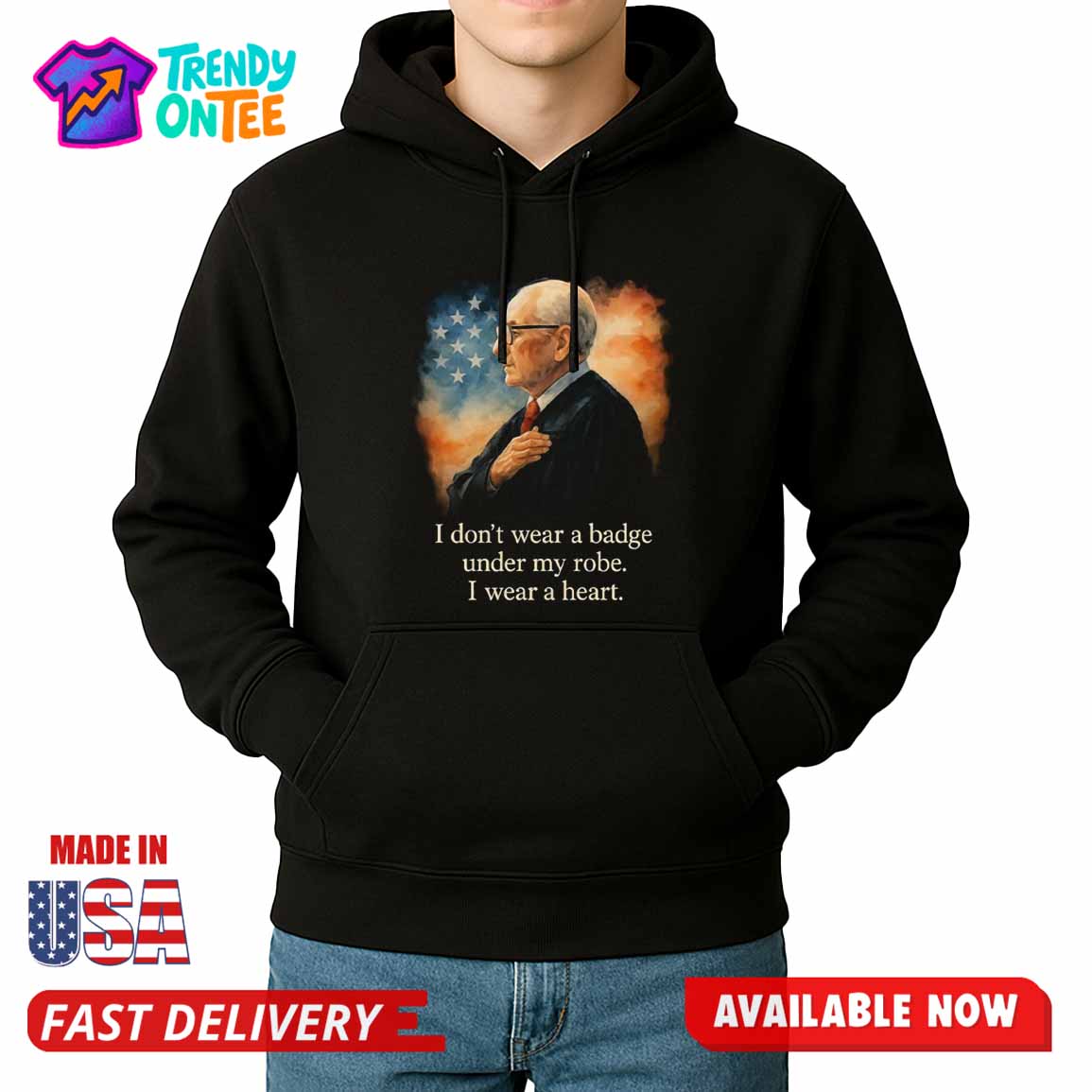 RIP Judge Frank I Don t Wear A Badge Under My Robe I Wear A Heart Shirt RIP Judge Frank I Don t Wear A Badge Under My Robe I Wear A Heart Shirt