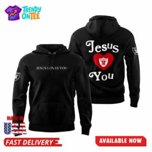 Raiders Jesus Love You Hoodie