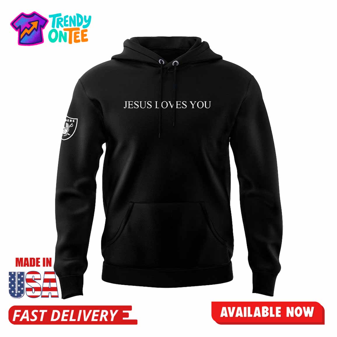 Raiders Jesus Love You Hoodie Raiders Jesus Love You Hoodie