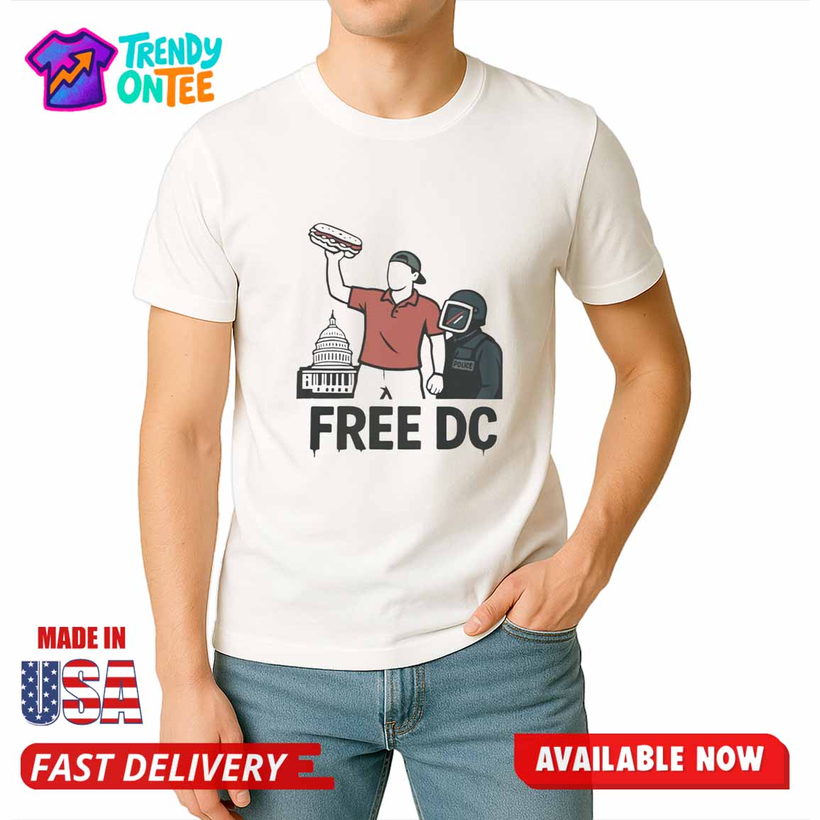 Sandwich Guy Free DC Shirt Sandwich Guy Free DC Shirt