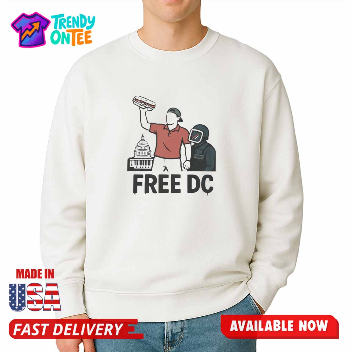 Sandwich Guy Free DC Shirt Sandwich Guy Free DC Shirt