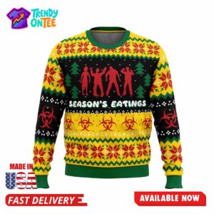 Season's Eatings Zombie Ugly Christmas Sweater