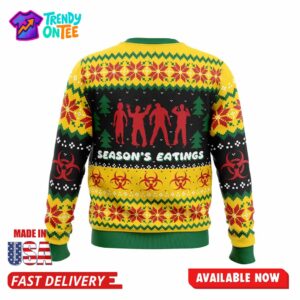 Season's Eatings Zombie Ugly Christmas Sweater