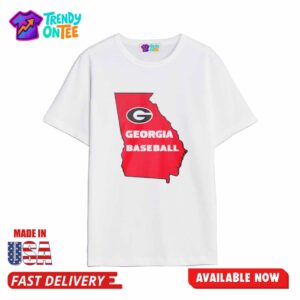 Stetson Bennett Georgia Baseball Map Shirt