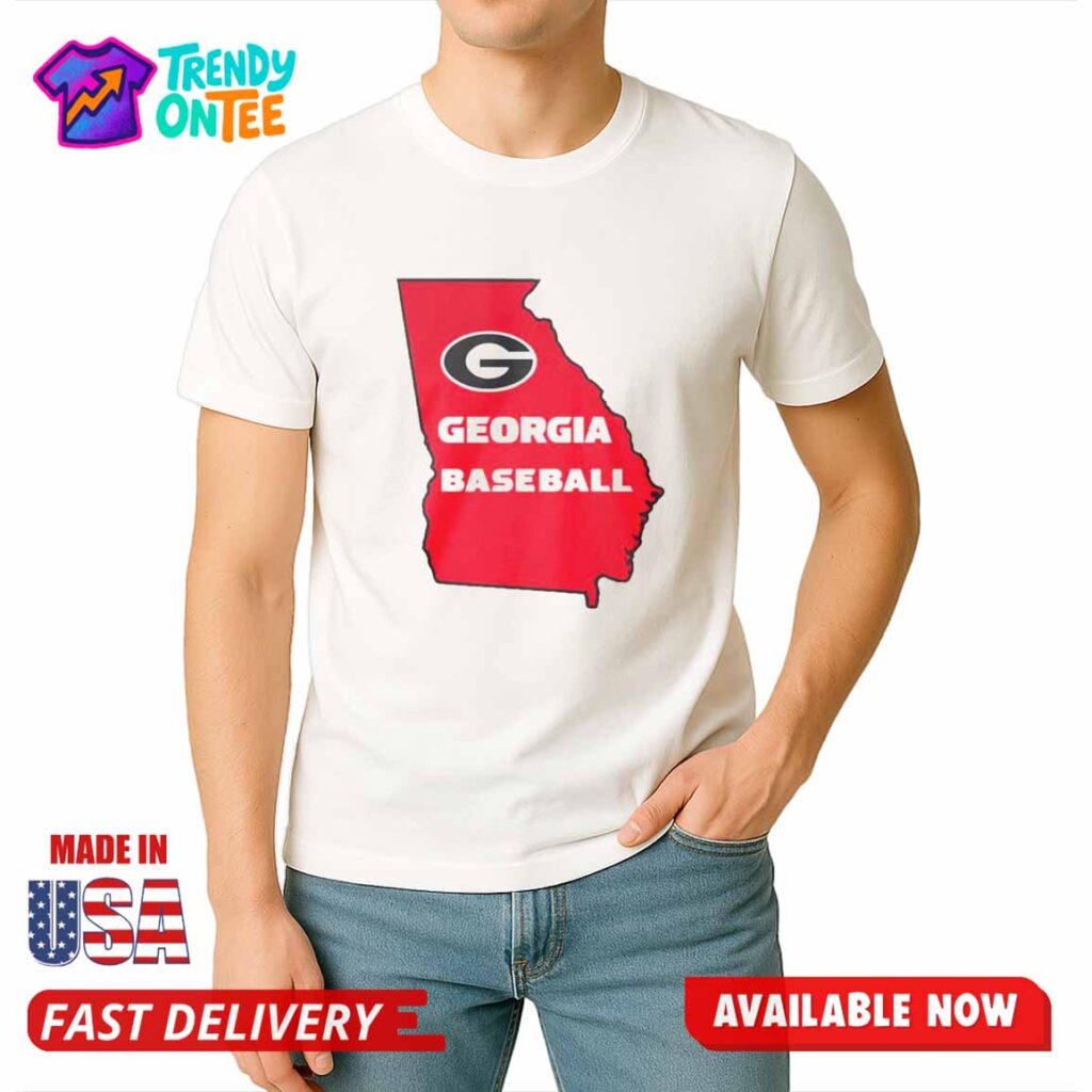 Stetson Bennett Georgia Baseball Map Shirt Stetson Bennett Georgia Baseball Map Shirt